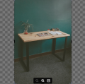 Woodstock Minimal Study and Gaming Table. 