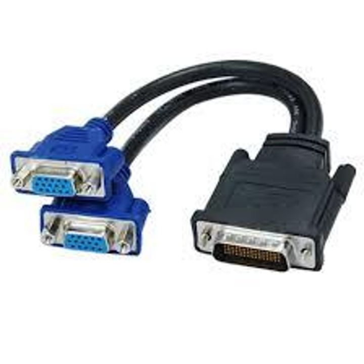 VGA ANALOG DMS 59 DUAL MONITOR VIDEO CARD SPLIT CABLE
