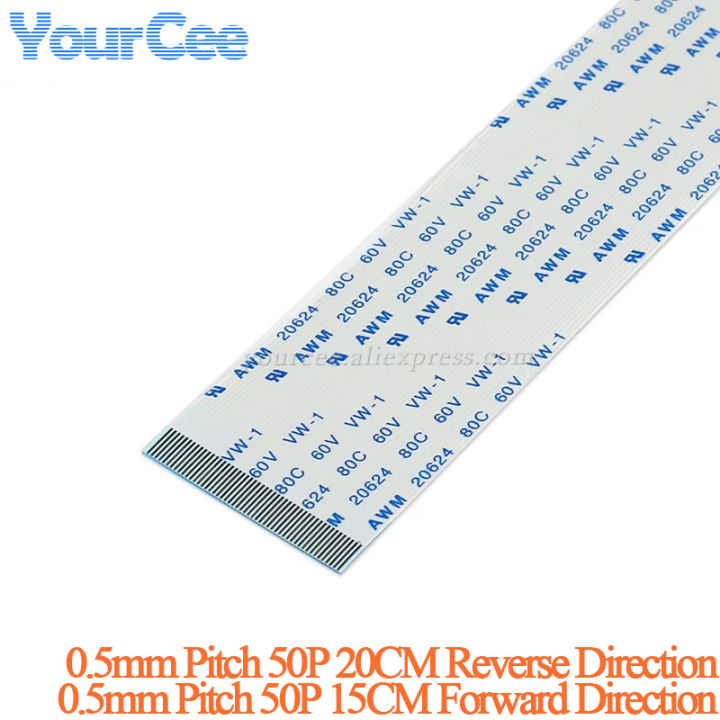10pcs/lot 0.5mm Pitch 200MM 150MM Length Reverse Forward Direction FFC ...