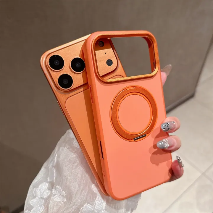 Business%20360%20Rotate%20Magsafe%20Bracket%20Case%20for%20iPhone%2017%20Pro%20Max%2017Pro%20iPhone17%20ProMax%20Pure%20Color%20PC%20Stand%20Holder%20Shockproof%20Cover%20-%20Image%202