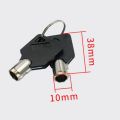 New Safe Deposit Box Locks with 2 Keys File Metal Cabinet Power Distribution Box Mechanical Tongue Lock Desk Table File Drawer Emergency Lock. 