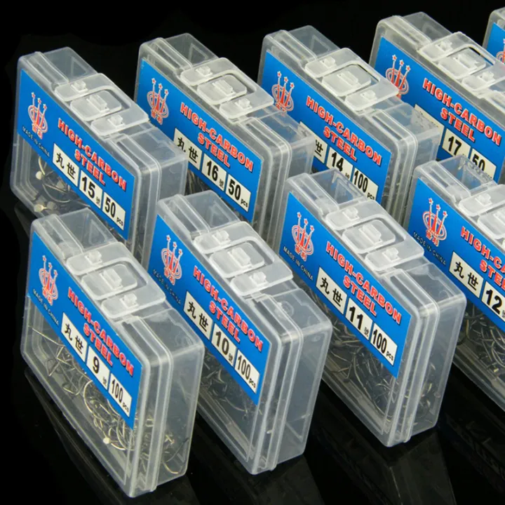 100pcs%20Boxed%20Marusei%20Hooks%20Crooked%20Barbed%20Sharp%20Black%20High%20Carbon%20Steel%20Wild%20Fishing%20Hooks%20-%20Image%207