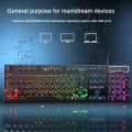 EWEADN  GX30 wired keyboard 104 (key) Column structure  ABS waterproof mechanical touch keyboard. 