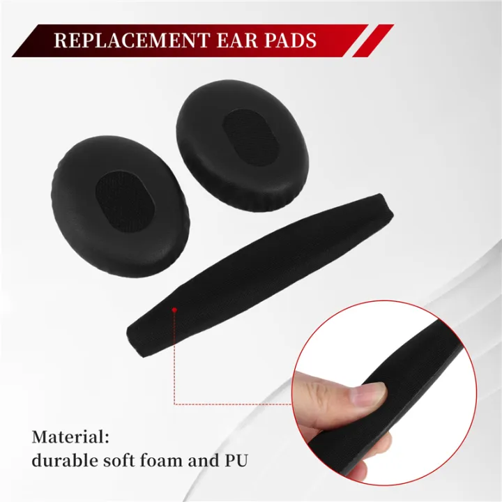 ARELENE%20A%20pair%20of%20black%20ear%20cushions%20with%20pad%20for%20QC3%20Quiet%20Comfort%203%20headphones%20-%20Image%208