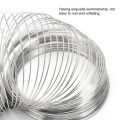 100pcs Professional 55mm Diameter Memory Wire Bracelet Metal Material 100 Loops Spiral Jewelry Wire Memory Steel Wire Bracelet Making. 