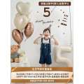 Childrens Number Balloons Girl Boy Decoration Scene Setup Party Ceremony First Birthday Atmosphere Photo Props. 