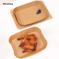 Wenefang Rectangular Air Fryer Disposable Paper Kitchen Air Fryer Liner Paper Mats Non-Stick Oil Baking Paper Pad for Oven Kitchen Tool. 