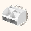 Desktop Organizer With Drawers Desk Organizer Tabletop Makeup Storage Box Smooth And Sturdy Office Supplies Storage Box Multi Moyao. 