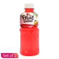 Fruit Gems Pink Guava Drink 320ml Set of 2. 