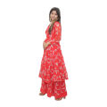 Red Beautiful Soft Sarahara Set For Women. 