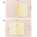 New School Supplies Stationery Transparent Folders A5A6 Notebook Binder Binder Pockets. 