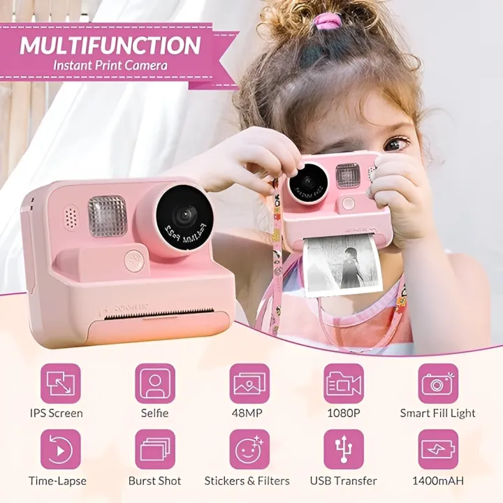 Kids%20Camera%20Instant%20Print%201080P%20Children's%20Printing%20Instant%20Cameras%20-%20Image%204