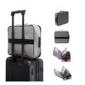 File/ Document/ Passport/ Travel Storage bag with Lock and Luggage Holder. 