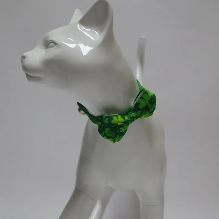 St.Patrick's%20Day%20Cat%20Collar%20With%20Bow%20Tie%20And%20Bell%20Breakaway%20Cat%20Collar%20Adjustable%20Safety%20Kitten%20Collar%20For%20Girls%20Boys%20Male%20-%20Image%208