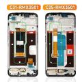 HOT 6.5'' New For Realme C31 RMX3501 LCD Display with Frame Touch Screen Replacement 6.6|For OPPO Realme C35 RMX3511 Display. 