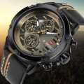 NAVIFORCE Nf9110 Luxury Chronograph Analog Watch For Men - Golden/Black | Navi Force Water Resistant Watch For Men. 