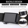 WeihonghunfeiFifty percent discount Men's Belt Automatic Metal Buckle Nylon Webbing Outdoor Work Tactical Belt Toothless Automatic Buckle Casual Sports Canvas Belts. 