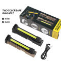 Bargain price Fold LED Emergency Floodlight Portable Strong Magnet COB Working Light Type C Rechargeable Flashlight Super Bright Lamp. 
