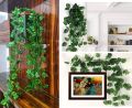Artificial 12 Piece Rubber Money Plant 94 Ft (1121 Inches) Lahara For Decoration Home And Wall Decor. 