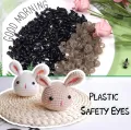 10mm Black safety eyes of 10piece  Solid Plastic Safety Eyes Craft Eyes with Washers for Doll, Puppet, Plush Animal DIY Making. 