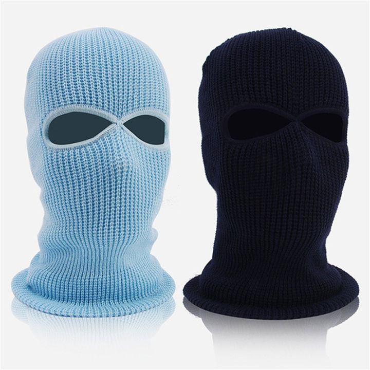 Warm Skiing Winter CS Tactical Knitting Lapa Barak 2Store [GUTTYLifestyle] Winter Full Mask Hole Cap Cycling Mask Beanie Scarf Face