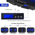 Laptop Cooling Pad 4 Fans Adjustable 10 Inch to 17 Inch Notebook Cooler, Blue Light, S18 For Any Laptop Speed Control Button. 