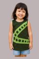Kids’ Sleeveless Graphic Dot T-Shirt NBD-08. 