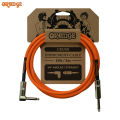 Orange Crush Straight to Right Angle Instrument Guitar Cable - 10Feet. 