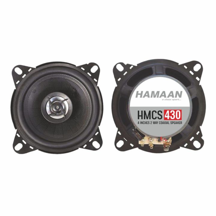 Hamaan Car Speakers Left and Right 4” 2-Way 240W Coaxial (Pack of 2)