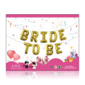 Bride To Be  Alphabet Letter Attractive Decorations Golden Foil Balloon. 