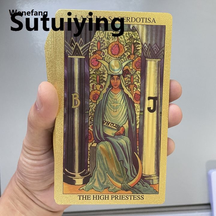 Wenefang%20Sutuiying%20Spanish%20Golden%20Foil%20in%20Box%20Tarot%20Deck%20Prophecy%20Cards%20Hot%20Selling%20for%202025%20Beginners%20with%202-Languages%20Guidebook%2012x7cm%20Toro%20Taro%20-%20Image%205