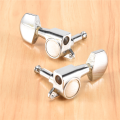 Sealed String Tuning Pegs for Electric or Acoustic Guitar,Silver. 