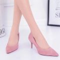 blue, pink, white heels, high heels, imitation boat shoes, 50% off, plus size ladies suede, pointed-toe heels, stilettos, ladies basic black, red. 