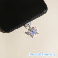 Butterfly Phone Dust Plug Hanging Ornament Mobile Pendant Decoration For Phone Layor. 