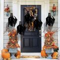 DT(Clearance price) Reusable Bat Props 5pcs Realistic Hanging Black Bats Halloween Decoration for Wall Window Door Spooky Party Supply Halloween Bat. 