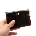 Transparent Waterproof PVC Business Card Holder Mini Wallet Girls Coin Purse ZHIXING. 