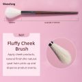 Wenefang OVW 2PCS Goat Hair Flame Shape Highlight Brush Soft Professional Facial Fan Makeup Brushes Set Beauty Cosmetics Tool Maquiagem. 