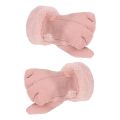 1 pair Warm Full Finger Electric Heating Gloves Touch Large Heating Area USB Heated Gloves Pink Adjustable Heat Cycling Heated Gloves for Skiing,Biking,Riding. 