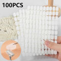 100pcs Press On Double Side Jelly Tape Nail Glue Adhesive Clear Stickers Manicure Nail Art Display Stand Salon Practice Showing Fengshi. 