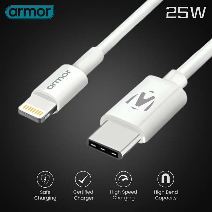 ARMOR%20AR-C4%20%7C%20Type-C%20to%20Lightning%20Fast%20Charging%20Cable%20-%2025W%20Power%20Delivery%20%7C%20Compatible%20with%2014,%2013,%2012,%2011%20Series%20&%20More%20-%20Image%202