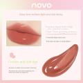 NOVO Clear Mirror Water Lip Gloss Lip Glaze Long-Lasting Waterproof Glossy Liquid Lipstick Red Lip Tint Makeup Korean Lipgloss. 