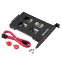 3X Pci Mobile Rack Enclosure Hard Disk Drive Case Box for 2.5 Inch Sata Hdd Adapter. 