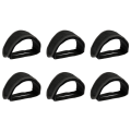 6X Fixed Gear Fixie BMX Bike Bicycle Anti-Slip Double Adhesive Pedal Toe Clip Strap Belt Black. 