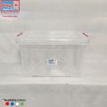 Bagmati Big Smart Box Multipurpose Plastic Storage Container Box With Lock (Clear/Transparent) – Rectangular 25 Liter. 