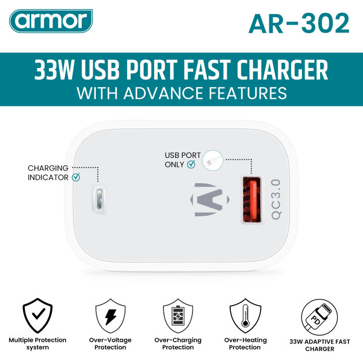 Armor%20AR-302%2033W%20Super%20Fast%20Charger%20%7C%20Qualcomm%20Quick%20Charge%203.0%20%7C%20USB%20Port%20%7C%20Adaptive%20Fast%20Charging%20%7C%20Fat%20Round%20Pin%20-%20Image%205
