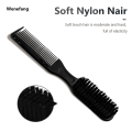 Wenefang Double-sided Professional Barber Neck Brush Comb Black Small Hair Luxury Styling Comb Shaving Beard Salon Carving Duster Cleaning Brush. 