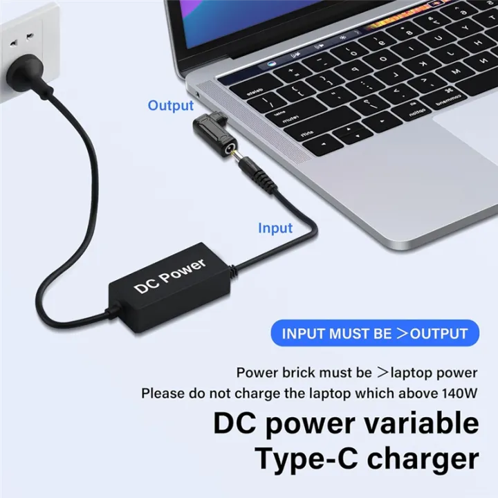 JAERBEE%20PD%20140W%20DC%20to%20Type%20C%20Power%20Charging%20Adapter%20DC%20Female%20Input%20to%20USB%20C%20Male%20Connector%20for%20Phone,Tablet,Laptop%20(F)%20-%20Image%203