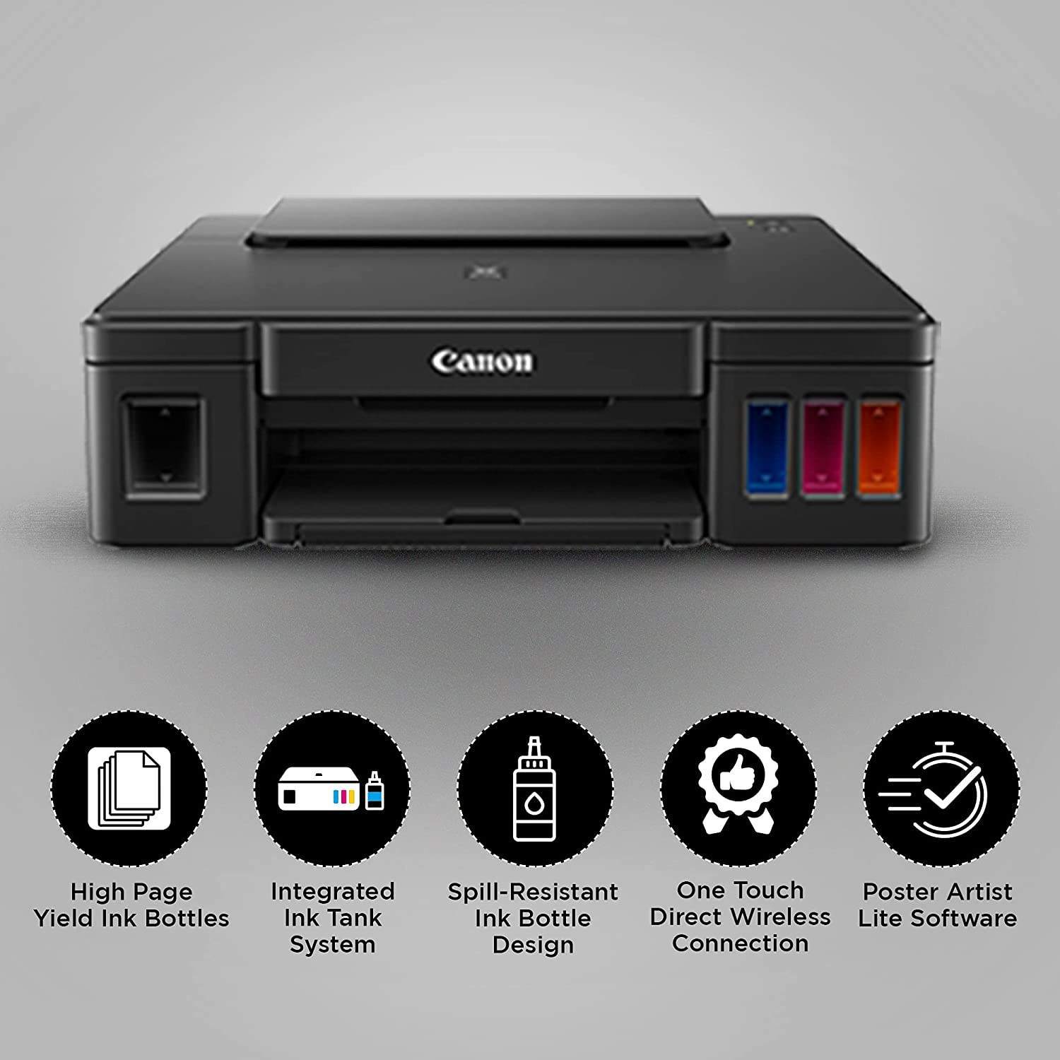 Canon PIXMA G3010 All-in-One (Copy, Print & Scan) Wireless Ink Tank Color Printer