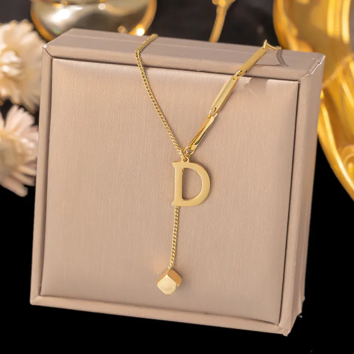 Enacolor%2018K%20Plated%20Stainless%20Steel%20Initial%20Necklaces%20Letter%20Pendant%20for%20Accessories%20-%20Image%209