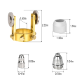 P80 Plasma Cutter Torch Consumables, 24Pcs 1.5mm Cutting Torch Nozzle Tips Electrode Kits, for BTC800DP Plasma Cutter. 